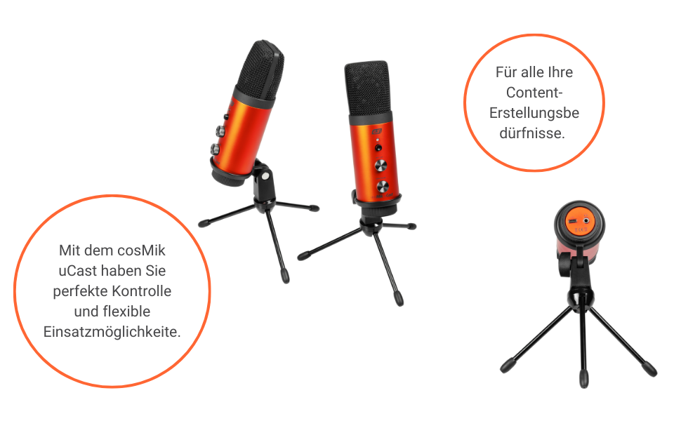 USB-мікрофон ESI cosMik uCast – універсальний мікрофон для запису та стрімінгу