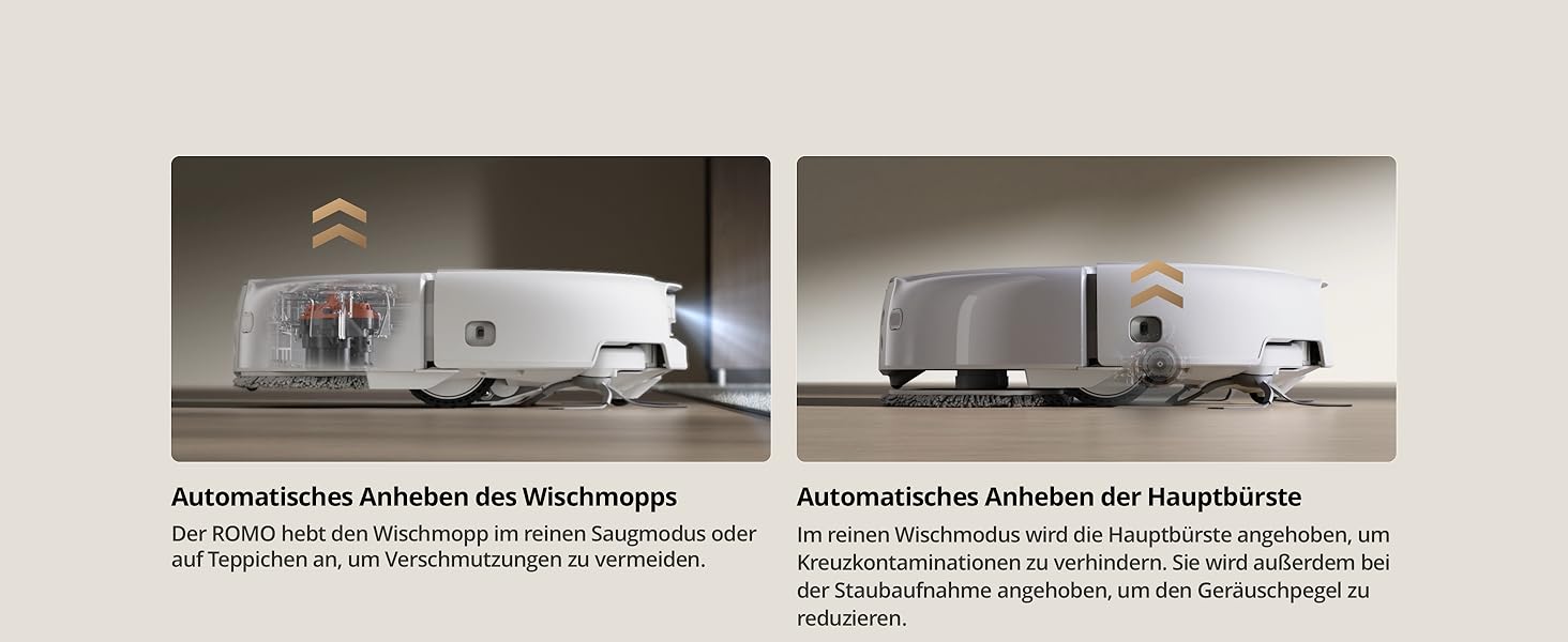 Робот-пилосос DJI Robo S з функцією миття підлоги, 25 000 Па потужність всмоктування, розпізнавання перешкод рівня дрона, два роботизовані руки, 200 днів без обслуговування, автоматичне очищення та сушіння моп-насадки DJI Robo S (версія з баком для води)