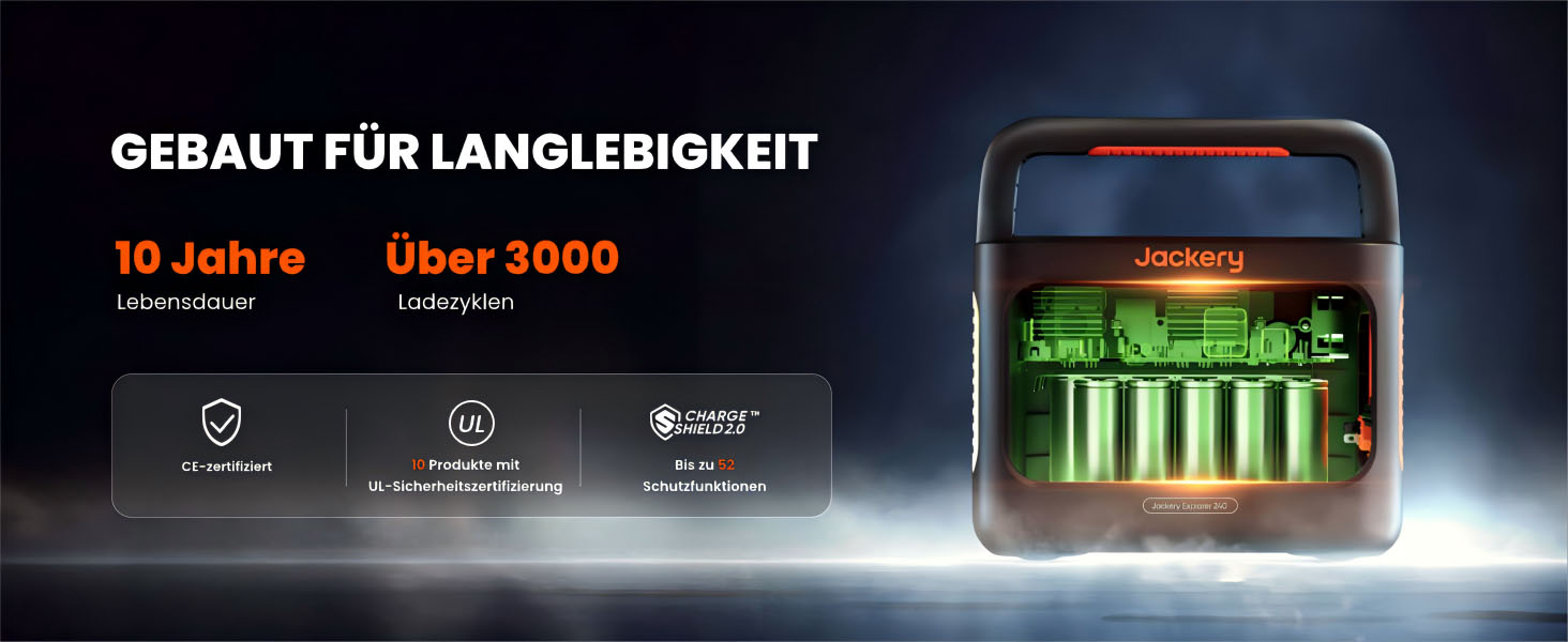 Портативна електростанція Jackery Explorer 240 v2: 256Wh LiFePO4, 300W AC/100W USB-C, для кемпінгу, подорожей та надзвичайних ситуацій