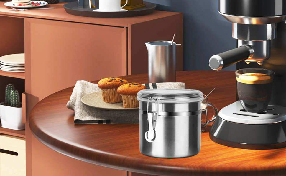 Контейнер для кави та продуктів з нержавіючої сталі, 1.2л, набір 2 шт, BPA-free