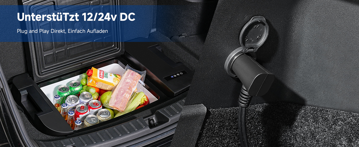 Компактний компресорний холодильник AAOBOSI 35L з Wi-Fi, USB, 12/24/240V для авто, кемпінгу та подорожей