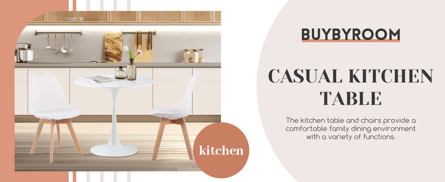 Круглий обідній стіл для кухні, вітальні, балкону. Діаметр 70 см, білий.