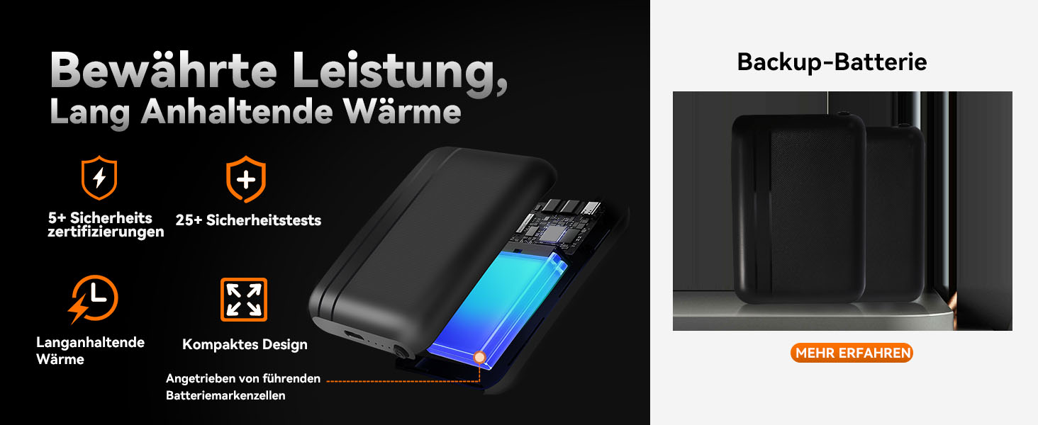 Електричні гріючі рукавички Rasfalo для чоловіків та жінок, акумулятор 2600mAh, 3 режими нагріву, водонепроникні, чорні