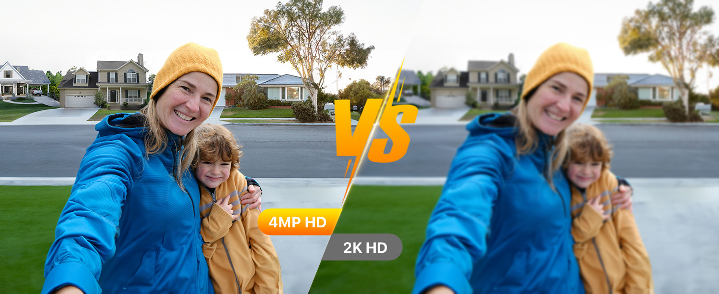 Відеодзвінок XTU з Wi-Fi, камера 4MP HD, бездротовий, з гонгом, PIR-датчик, нічне бачення, 2-сторонній аудіо, сумісний з Alexa, чорний