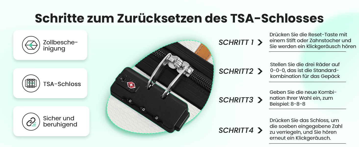 Великий жорсткий чохол AnyZip Легкий візок ABSPC з колесами TSA Lock (білий, M-20 дюймів)