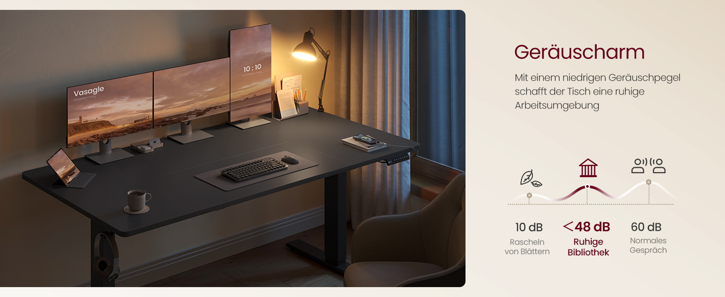 Регульований стіл VASAGLE 160x80 см, чорний: стоячий стіл з USB-C, органайзер для кабелів, пам'ять позицій, нагадування про сидіння для офісу LSD146BZ02
