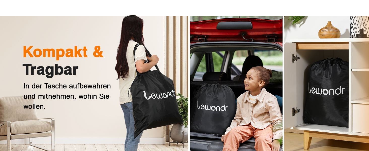 Надувне ліжко Lewondr на 2 особи з вбудованим насосом, 203x152x46 см, сірий колір, 250 кг, для кемпінгу, дому, гостей, подорожей