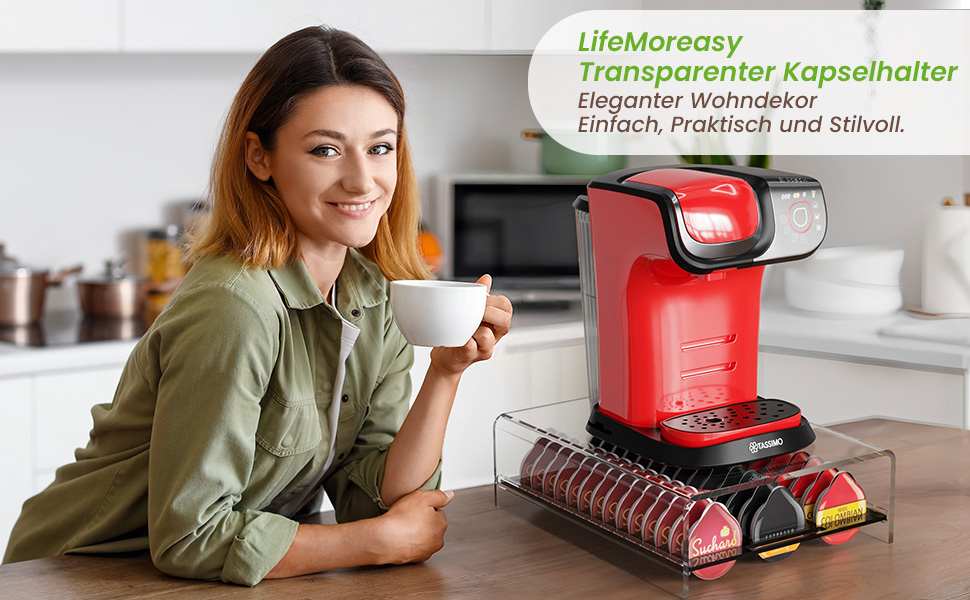 Організатор для капсул Tassimo: висувна шухляда на 42 капсули, LifeMoreasy