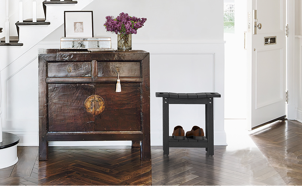 Двомісний душовий стілець LUE BONA HDPS з підставкою для гоління ніг, водонепроникний, з ручками, для внутрішнього та зовнішнього використання, Marineblau