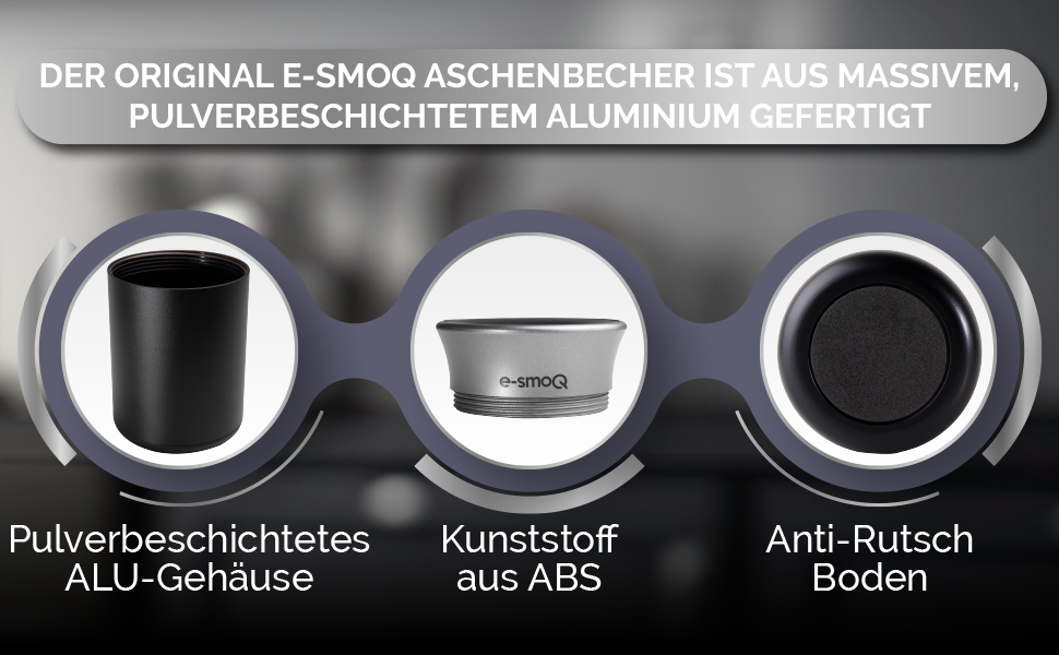 Попільничка e-smoQ з кришкою для електронних сигарет IQOS 3/3 DUO, аксесуар для авто, офісу, дому та вулиці, чорна/золота