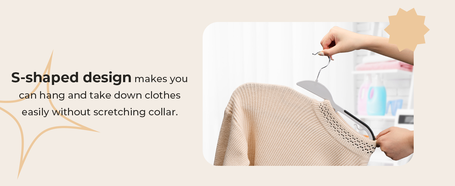 50 штук вішалок для одягу з пластику HOUSE DAY - міцні, з неслизьким покриттям, 360° обертання, сірі