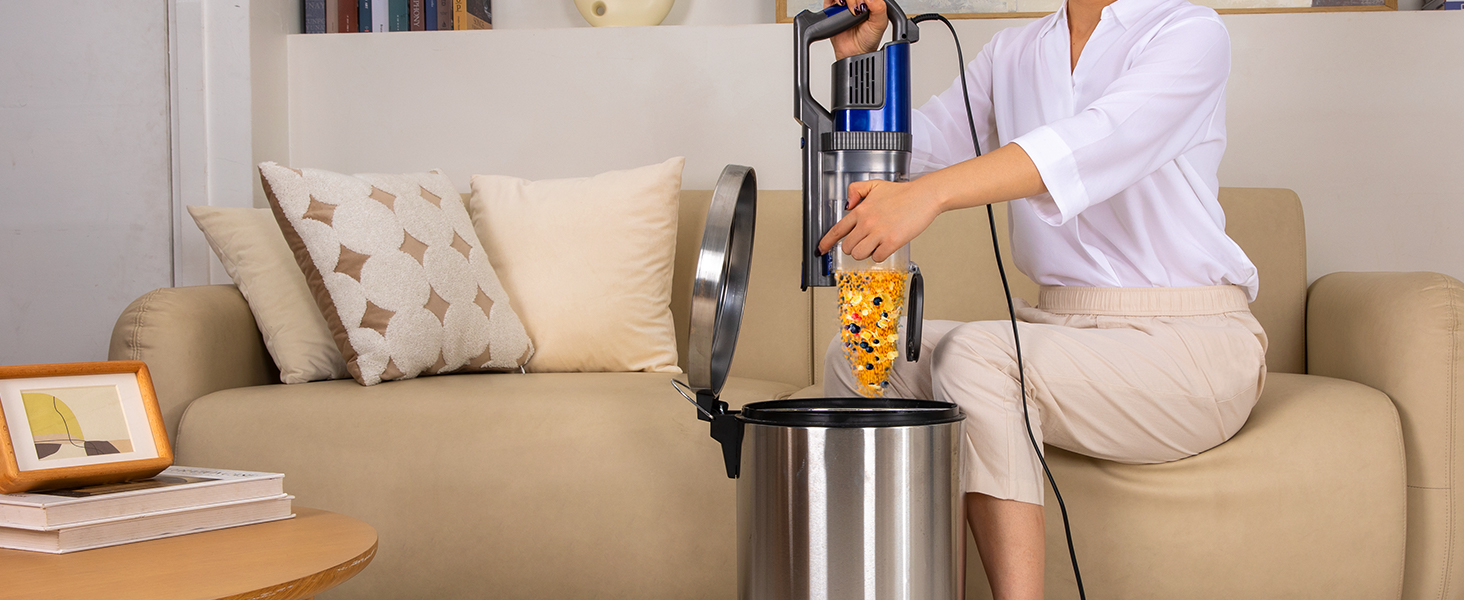 Потужний пилосос Con XL-606-60: 60KPa, 680W, 7м, 800мл, для твердих поверхонь, помаранчевий