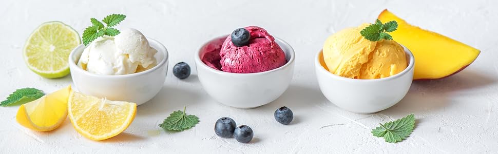 Електрична машина для приготування льоду H.Koenig HF320, 1.5 л, 135 Вт, з охолодженням, для льоду, замороженого йогурту та сорбету