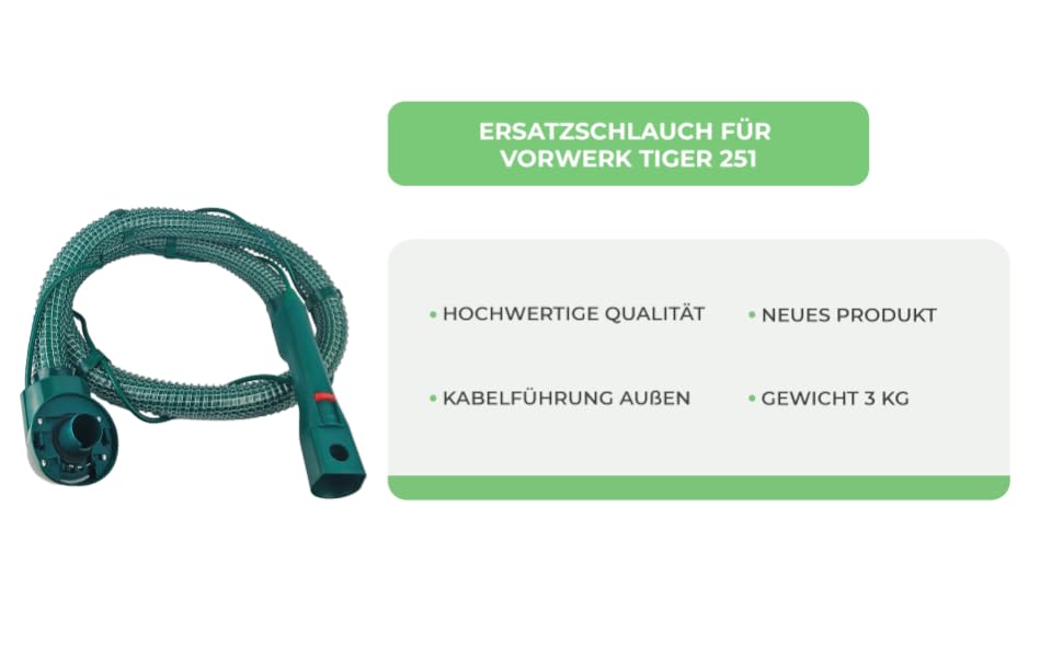 Шланг Vorwerk Tiger 251 Staubbeutel-Profi New для пилососів