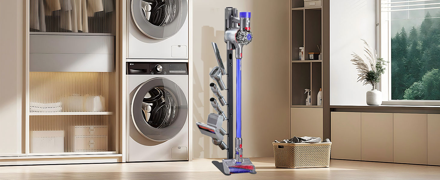 Підставка для пилососа OUTBROS для Dyson V15-V6, стійка металева скоба, аксесуари, чорний