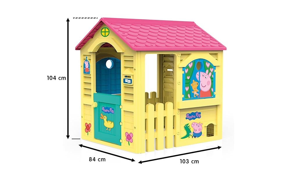 Дитячий будиночок Peppa Pig для вулиці - міцний пластик, легка збірка, для дітей від 2 років (89503)