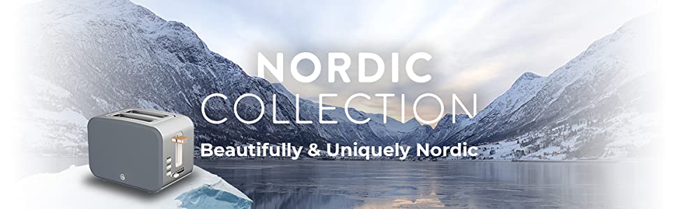 Електричний чайник Swan Nordic Set з тостером, 1.7 л, 2200 Вт, білий з дерев'яним декором