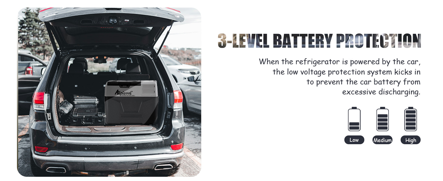 Автомобільний холодильник Alpicool CX50 50л компресорний, портативний, з USB, колесами та телескопічною ручкою для авто, кемпінгу, вантажівок, човнів