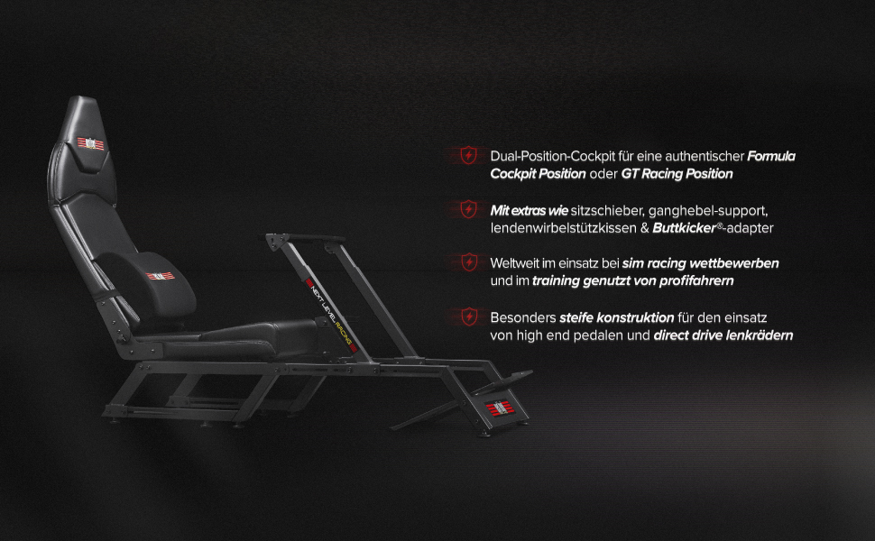 Симулятор гоночного кокпіту Next Level Racing F-GT для Formula та GT