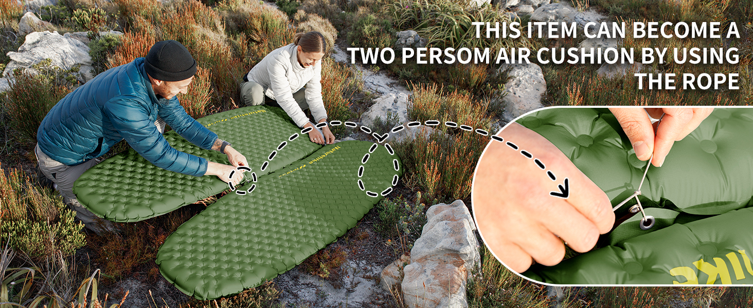 Самонадувний кемпінговий килимок Naturehike Thermal Serie 4.6R Ultralight для зими (до -15°C), прямокутний, 186x58 см