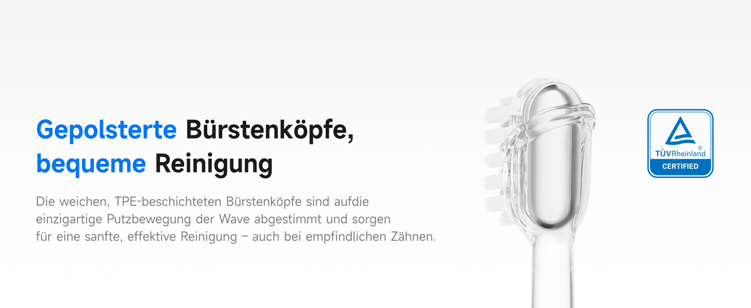 Електрична звукова зубна щітка Laifen Wave з 3 насадками, сіра, водонепроникна (IPX7), з магнітною зарядкою, для дорослих