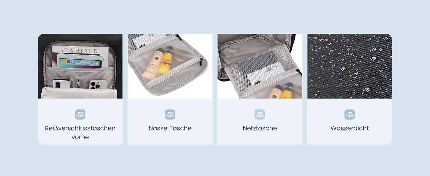 LOVEVOOK Рюкзак Rolltop, чорний, 17.3 дюйми, водонепроникний, для подорожей, школи, університету, велосипеда