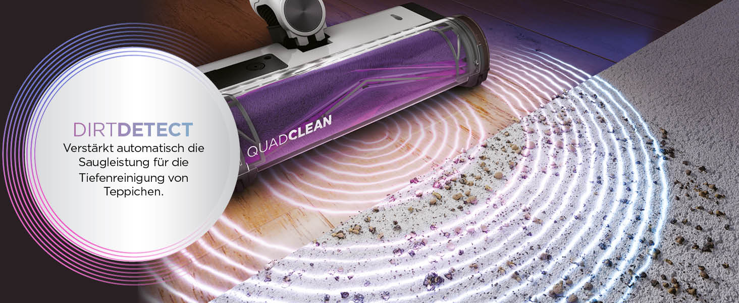 Shark акумуляторний пилосос Clean & Empty з базою самостійного очищення, до 40 хв роботи, бездротовий, для шерсті тварин, килимів та твердих підлог, з LED-підсвічуванням, тихий, білий/блакитний, BU3521EU