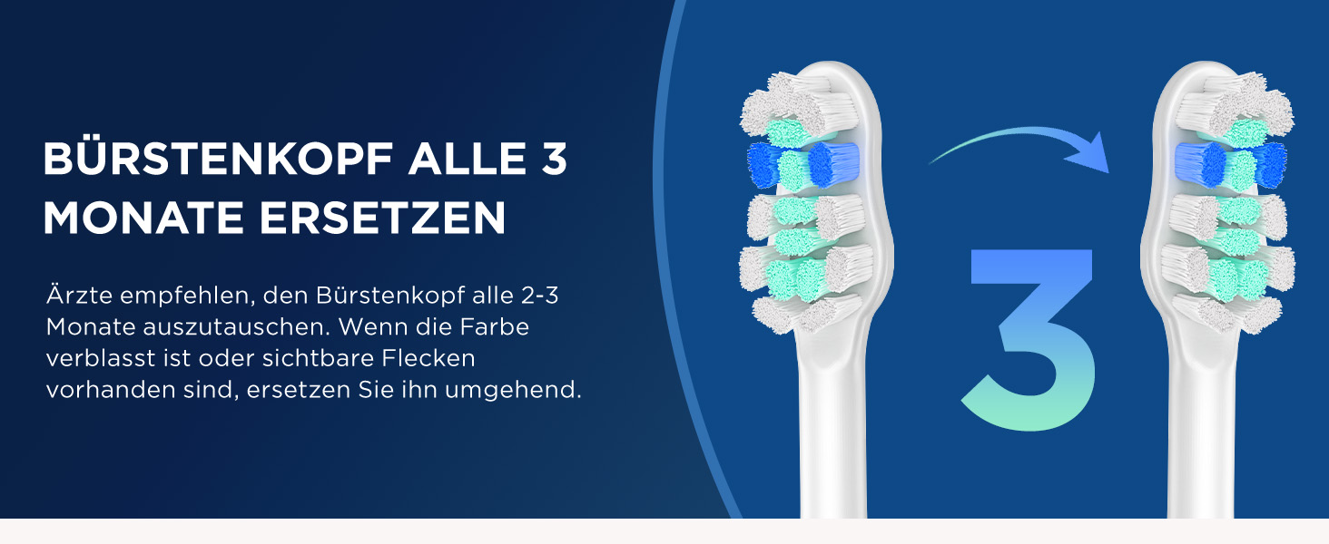 Електрична звукова зубна щітка для дорослих та дітей, 5 режимів чищення, 3 рівні інтенсивності, таймер, 8 насадок, кейс для подорожей, біла (1 шт.)