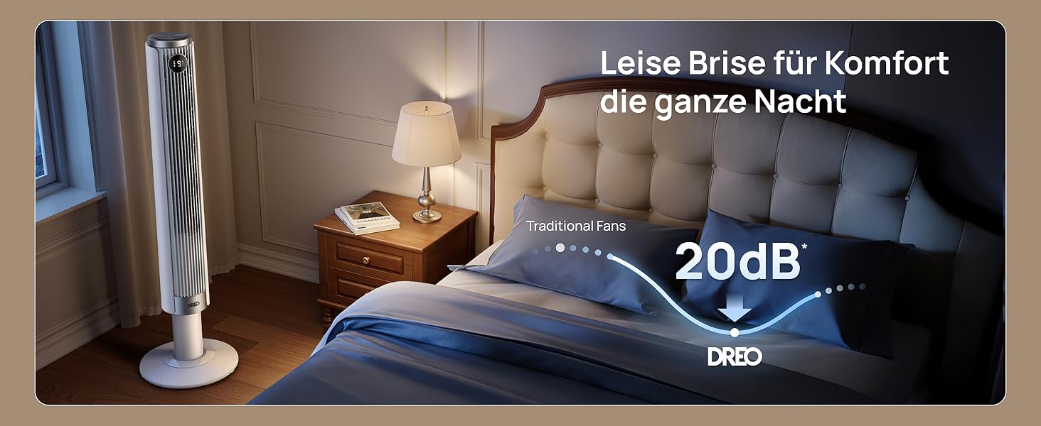 Вентилятор підлоговий DREO Smart 102-114 см з пультом, 9 режимів, тихий (20 дБ), 90° осциляція, таймер 12 год для дому та офісу, білий