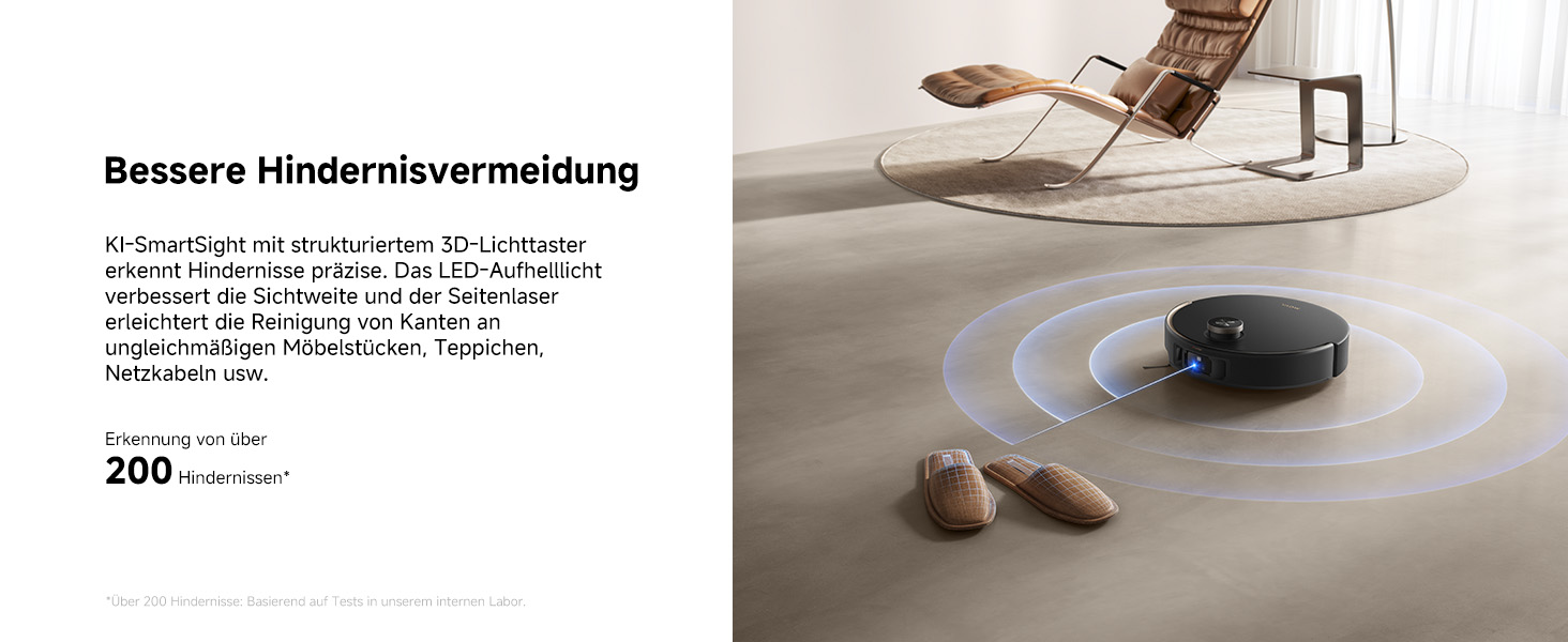 Робот-пилосос Mova V50 Ultra з функцією миття, 24000 Па, 6 см перешкода, навігація Liftable, RGB AI, LED, 80°C гаряча вода, 63°C сушка, DuoSolution, Tricut, чорний