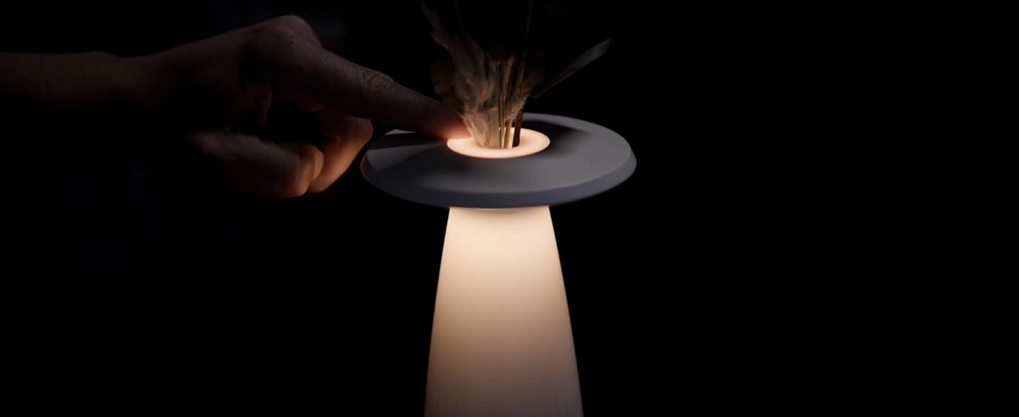 LED-лампа SIGOR Nuflair на акумуляторі з вазою для квітів, золота, IP54, 24 см, 12 год роботи, для дому та саду