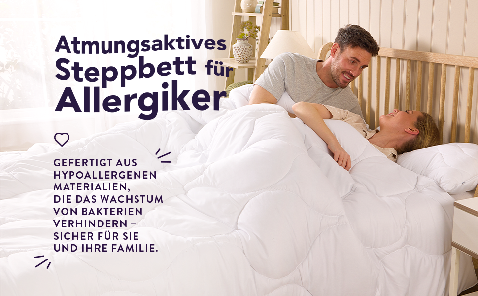 Чотирьохсезонна ковдра John Cotton 135x200 - Елегантна та дихаюча 3-в-1 для алергіків | Oeko-Test | Мікрофібра, 135x200 см