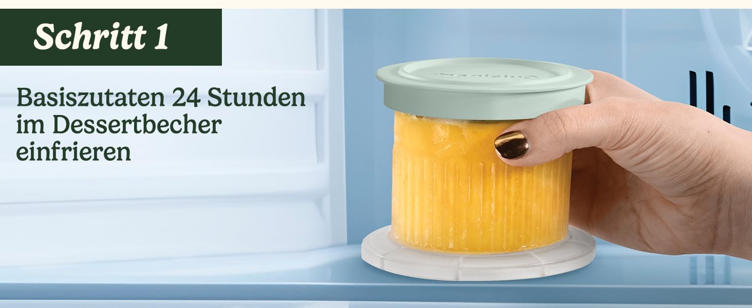 Морожениця Cuisinart FreezeEase з автоматичним охолодженням: морозиво, сорбет, заморожений йогурт - 3 режими, без попереднього заморожування, готовність за 40 хвилин, функція підтримки температури (біло-сіра)
