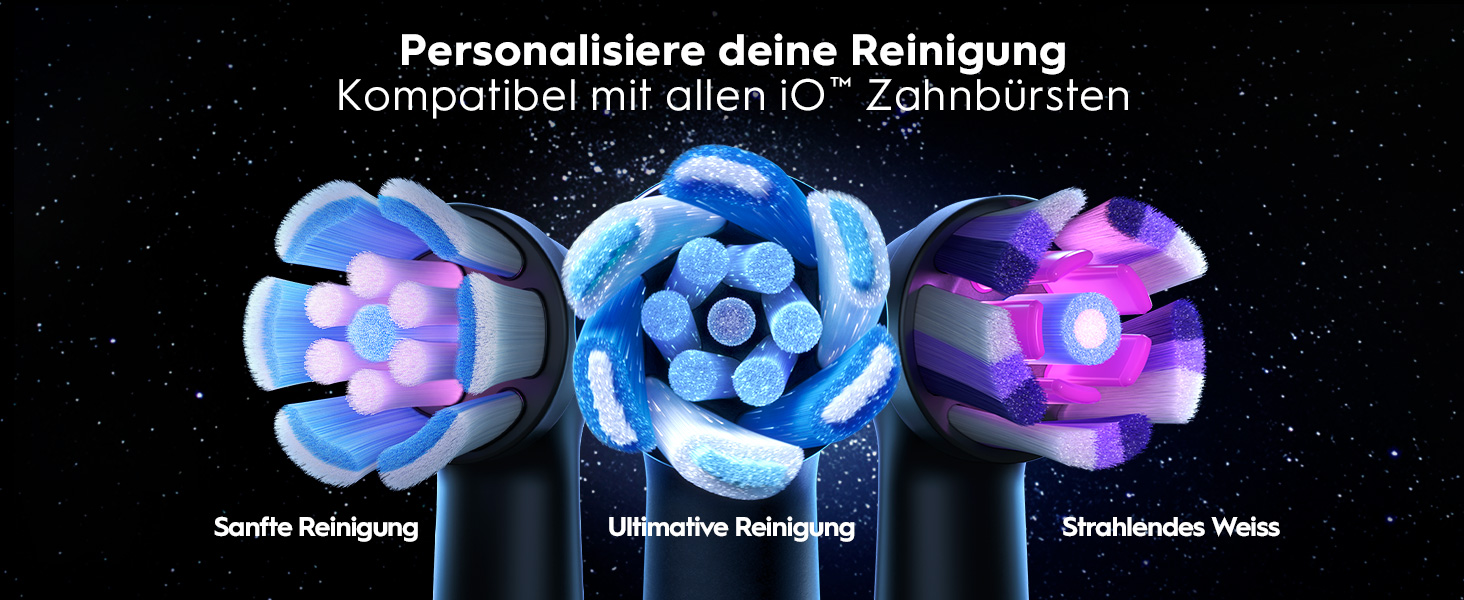 Електрична зубна щітка Oral-B iO Series 10 Cosmic Black, набір з 3 насадками (Probierset)