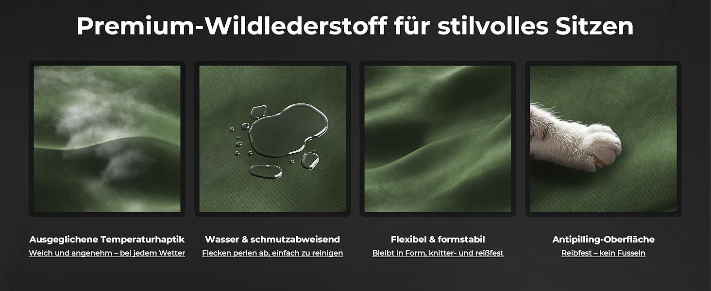 Ігрове крісло Dowinx з масажем попереку, регульованою підголівником, потовщеним сидінням, висувною підніжкою, регульованими підлокітниками, мікрофіброю велюром, нахилом 160°, (зелене)