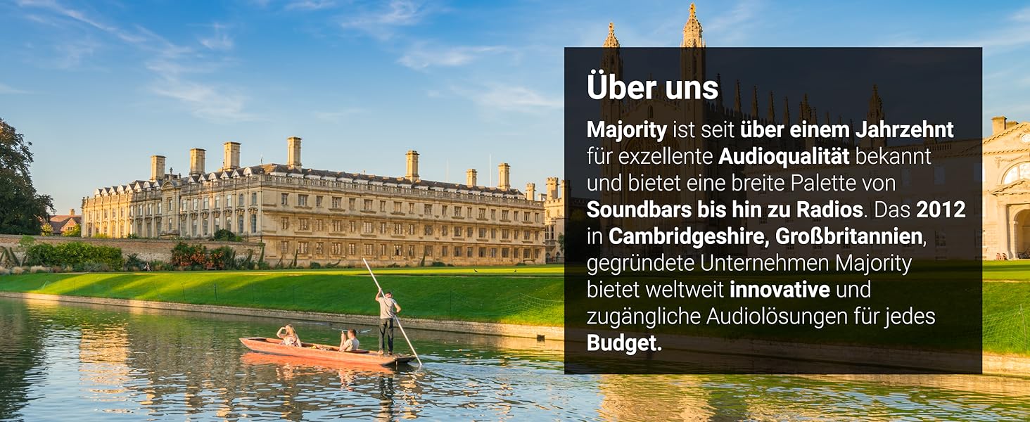 Активні колонки Majority D70X Bluetooth | HDMI ARC | Студійний монітор DJ з вуглецевими мембранами | 70W стерео колонки для ПК | Монітори з пультом дистанційного керування (Чорний)