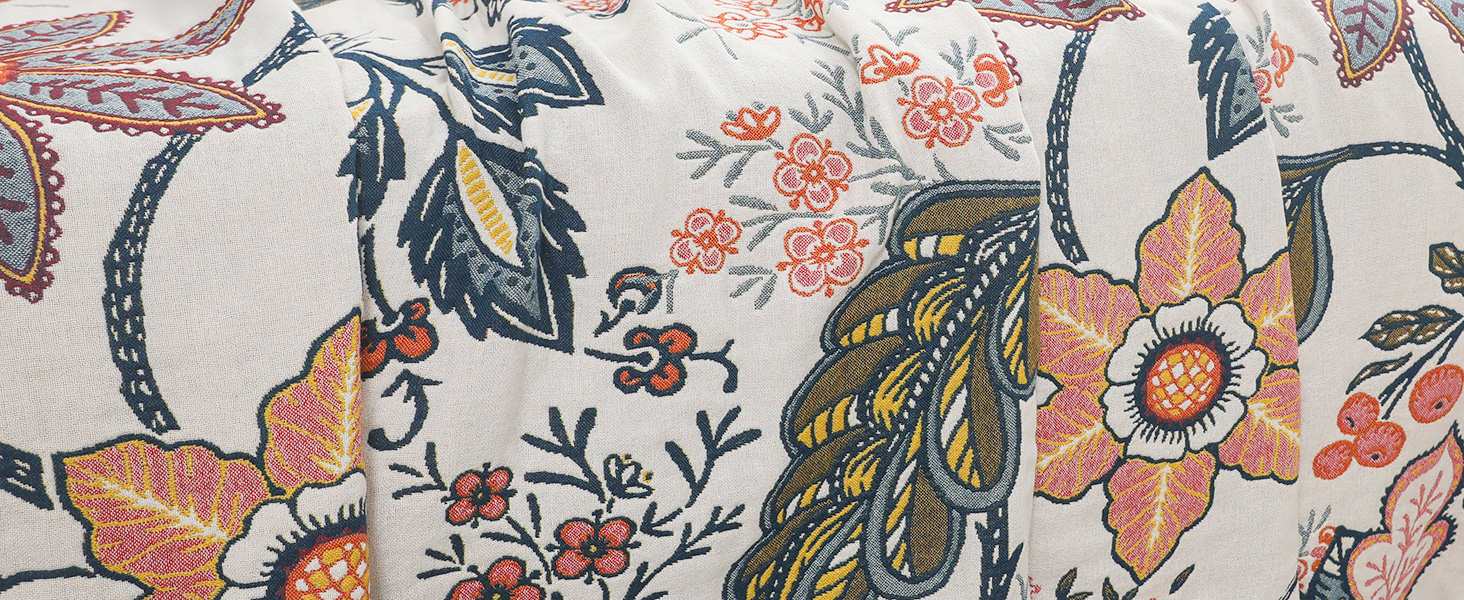 Плед Boho з 100% бавовни, стиль кантрі, 150x200 см, колір гранат