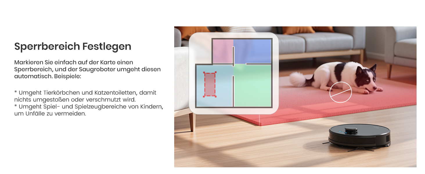 Робот-пилосос LEFANT M1B з функцією миття підлоги, LiDAR-навігацією, потужністю 5500Pa, картуванням декількох поверхів, самостійною зарядкою, Wi-Fi, 8 зонами заборони, для видалення шерсті тварин, килимів та твердих підлог