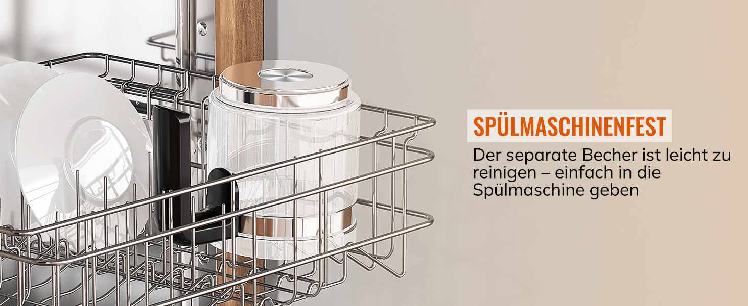 Електричний спінювач молока Morpilot 6-в-1, чорний, 130-500 мл, 600 Вт, для капучино, лате, гарячого шоколаду, миється у посудомийній машині