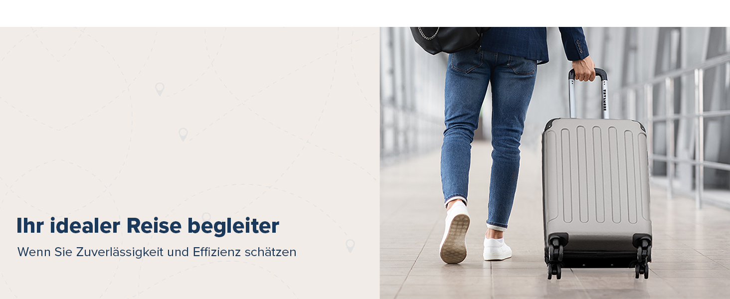 Набір валіз TRVLMORE: 2 валізи (ручна поклажа, шампань)