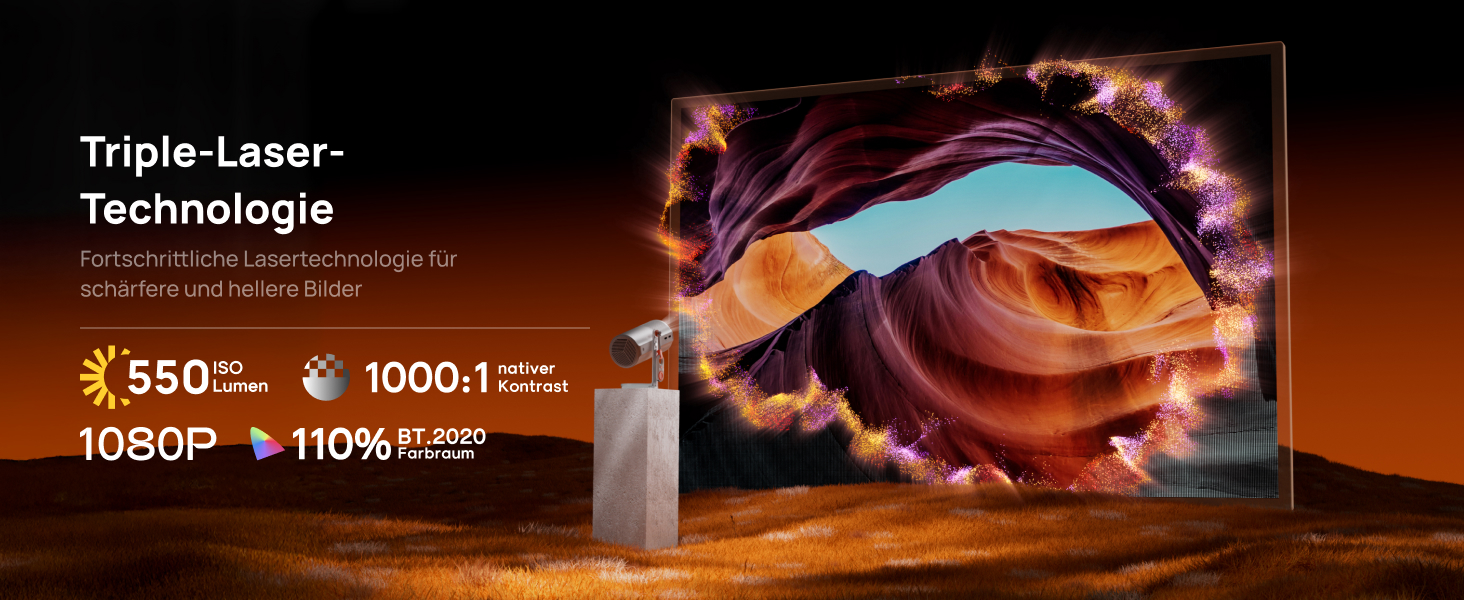 XGIMI MoGo 4 Laser: Портативний проектор з Google TV, Harman Kardon, 550 ANSI лм, до 2.5 год роботи