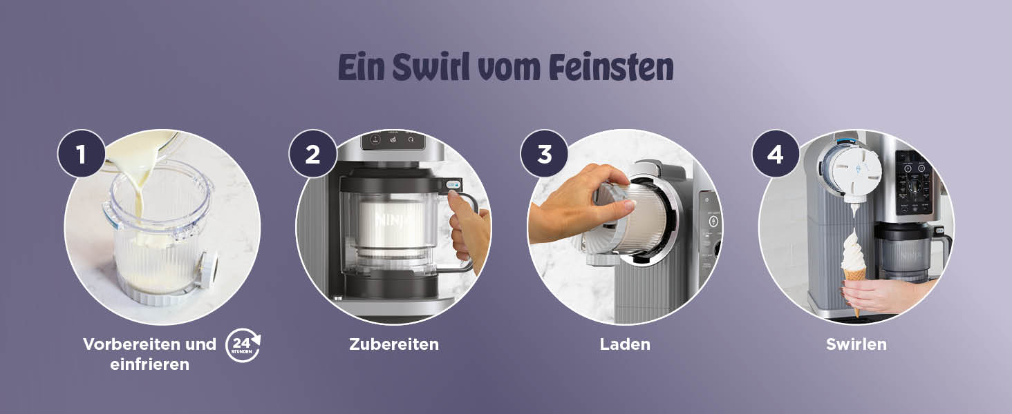 Машина для морозива CREAMi Softeis Ninja Swirl NC701EU: 13 функцій, 2 контейнери для морозива, сорбету, шейків