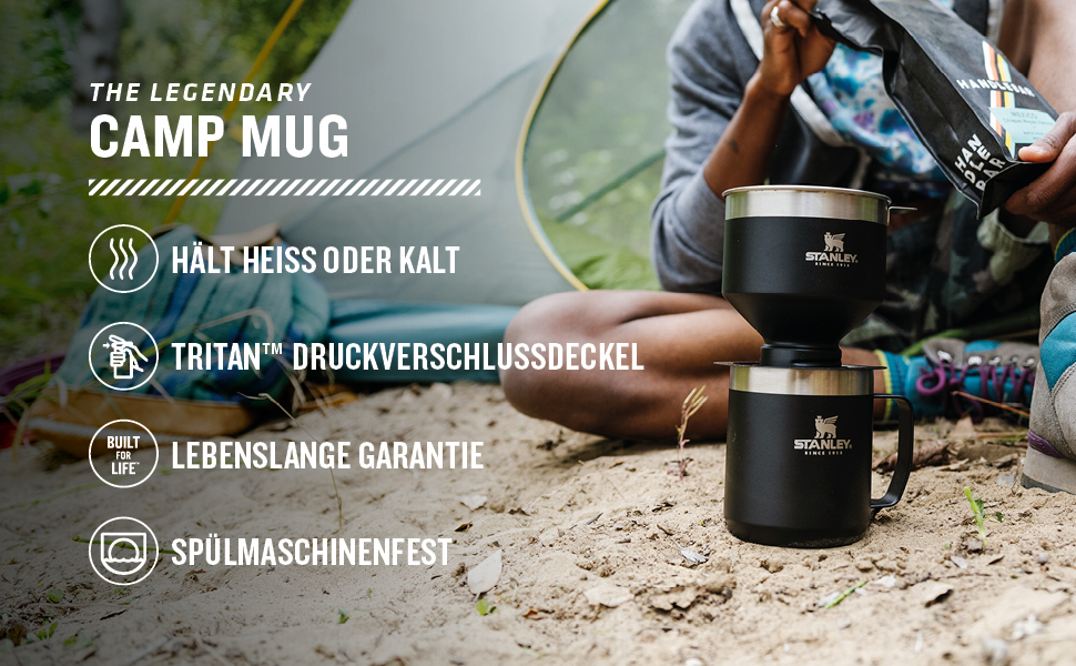 Термокружка Stanley Classic Legendary Camp Mug 0.35L - Рожевий Кварц - Зберігає тепло 1.5 год, холод 3 год - Нержавіюча сталь, BPA Free