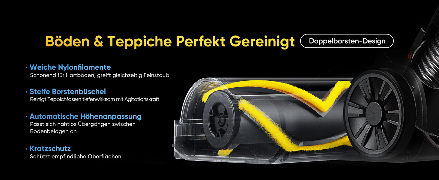 Акумуляторний пилосос Vexilar Leichter 50Kpa, 50хв, 450W, LED-дисплей, 6-в-1 для килимів, підлоги, шерсті тварин, авто, синій