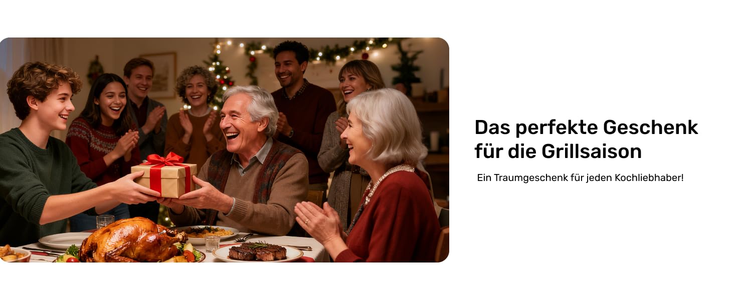 Smart термометр для м'яса Meatmeet X Pro з Bluetooth та Wi-Fi, 2 зонди, 6 сенсорів, нержавіюча сталь, IP69, до 582°C, для гриля, духовки, фритюрниці