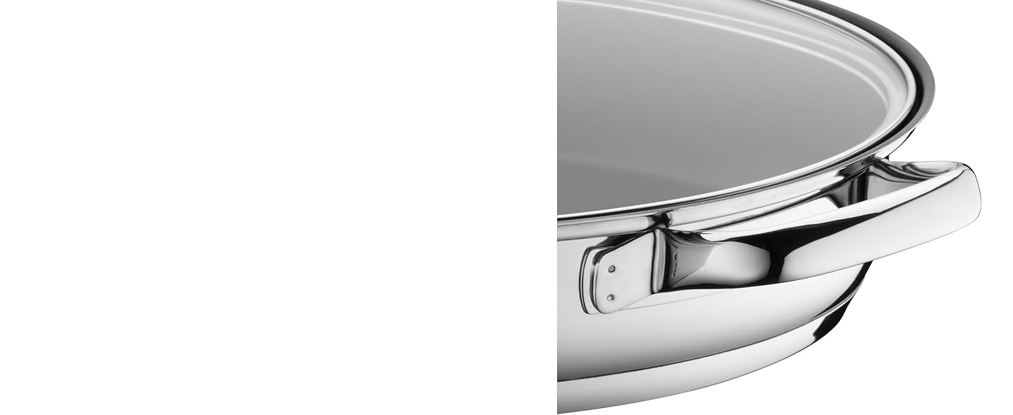 Сковорода Schmorpfanne 28 см Induktion WMF Devil з кришкою, 5л, Cromargan нержавіюча сталь з покриттям, для духовки, високий борт