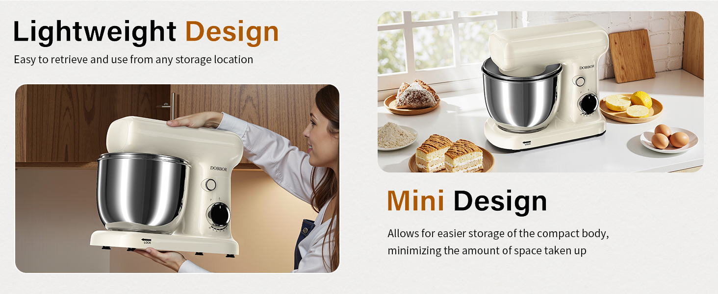 Кухонна машина-міксер з двома чашами 2.5L+3L, 10 швидкостей, 1500W, з набором аксесуарів для випічки та приготування їжі