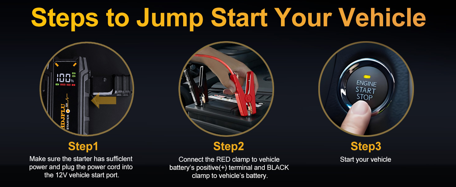 Powerbank Starthilfe 3000A UltraSafe: пусковий пристрій для автомобіля з LED-ліхтариком (7.0L бензин, 5.5L дизель)