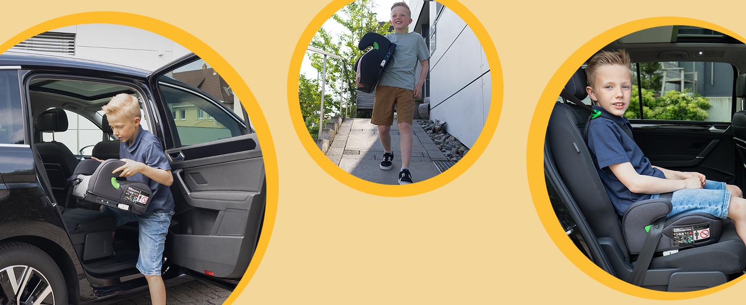 Автокрісло Osann Lux Isofix (126-150 см) Universe Grey i-Size - Підвищення з Isofix, зручне та безпечне для дітей