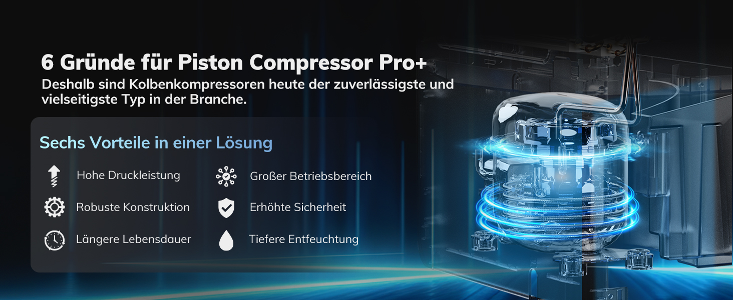 Електричний осушувач повітря AEOCKY 25 л/добу, 200 м³ (50 м²), з відведенням води, для підвалу, пральні, спальні, ванної кімнати (білий)